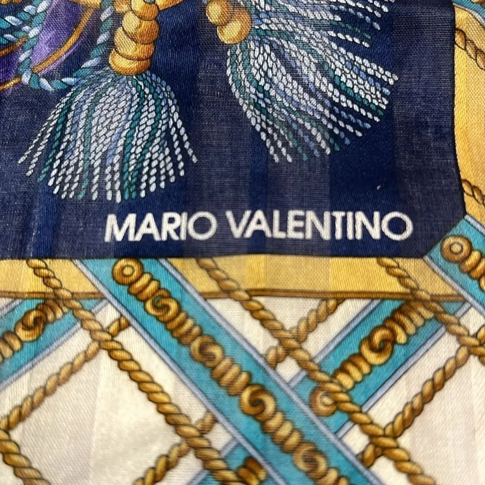 Beautiful cotton neck scarf by Mario Valentino. WA220